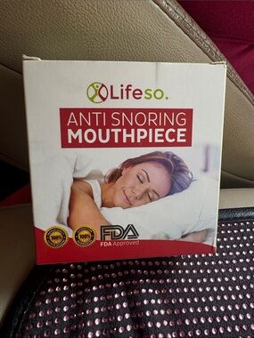 Lifeso Anti Snoring Mouthpiece - White and Red Packaging (NEW)
